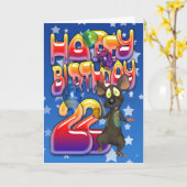 Geburtstagskarte, Happy Birthday Karte (Gelbe Blume)