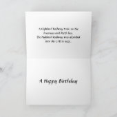 Geburtstagskarte - Highland Railway Karte (Innenseite)