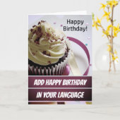 Geburtstagskarte hinzufügen karte (Gelbe Blume)