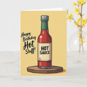 Geburtstagskarte 'Hot Stuff' Karte (Gelbe Blume)