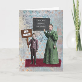 Geburtstagskarte im Mixed-Media-Stil Dankeskarte