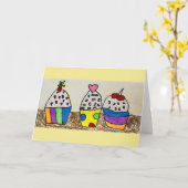 Geburtstagskarte (innen leer) karte (Gelbe Blume)