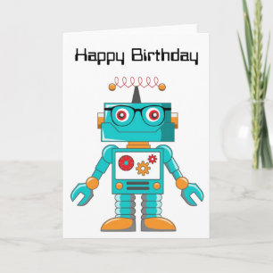 Geburtstagskarte - Intelligenter Roboter Karte