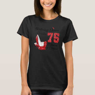Geburtstagskarte Kapitel 75 Fabelhaft und gesegnet T-Shirt