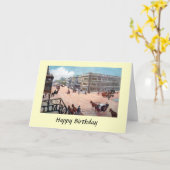 Geburtstagskarte - Kapstadt, Südafrika Karte (Gelbe Blume)