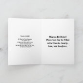 Geburtstagskarte Karte (Innenseite)