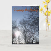 Geburtstagskarte Karte (Gelbe Blume)