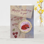 Geburtstagskarte Karte (Gelbe Blume)