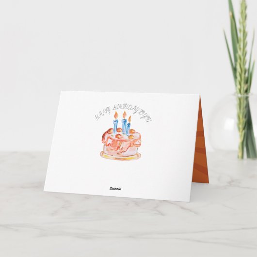 Geburtstagskarte Karte (Rückseite)