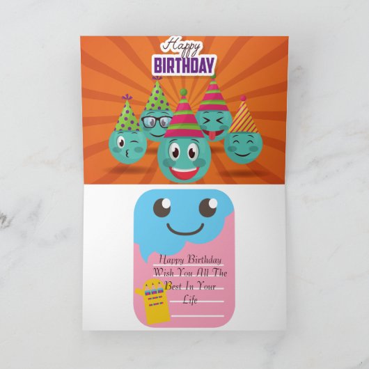 Geburtstagskarte Karte (Innenseite)