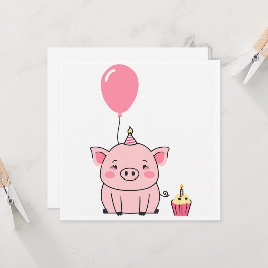 Geburtstagskarte Karte (Vorderseite/Rückseite Beispiel)