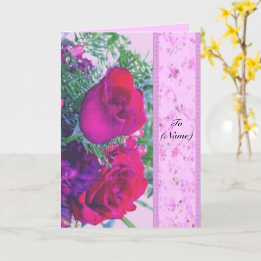 Geburtstagskarte Karte (Gelbe Blume)