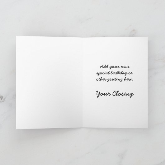 Geburtstagskarte Karte (Innenseite)