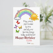 Geburtstagskarte Karte (Stehend Vorderseite)