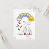 Geburtstagskarte Karte (Vorderseite/Rückseite Beispiel)