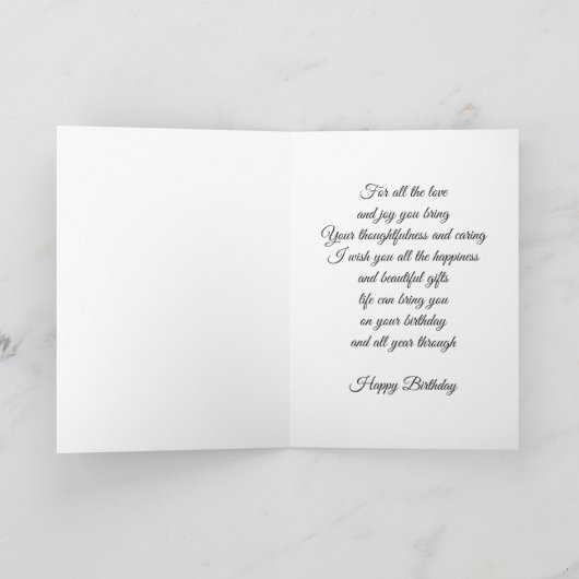 Geburtstagskarte Karte (Innenseite)