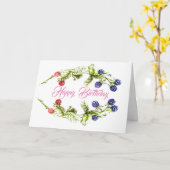 Geburtstagskarte Karte (Gelbe Blume)