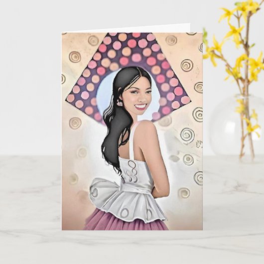 Geburtstagskarte Karte (Gelbe Blume)