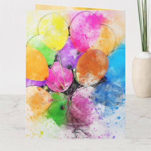 Geburtstagskarte Karte (Rückseite)