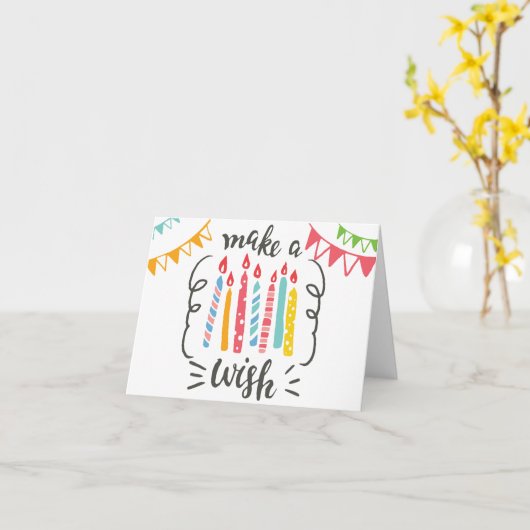 Geburtstagskarte Karte (Gelbe Blume)