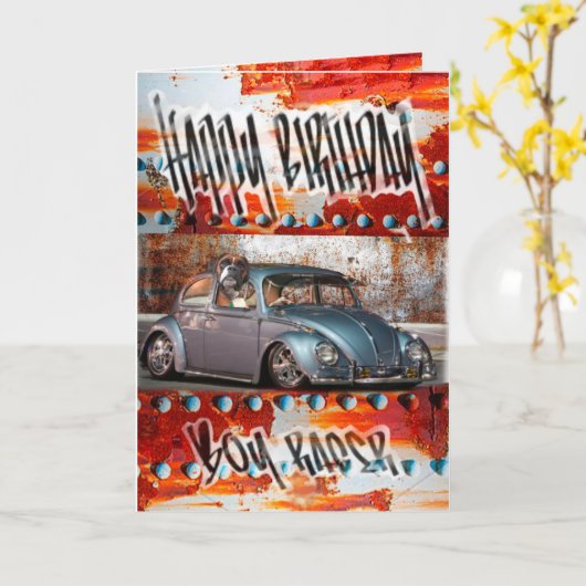 Geburtstagskarte Karte (Gelbe Blume)