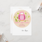 Geburtstagskarte Karte (Vorderseite/Rückseite Beispiel)