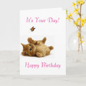 Geburtstagskarte Karte (Gelbe Blume)