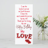 Geburtstagskarte Karte (Stehend Vorderseite)