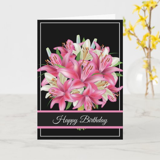 Geburtstagskarte Karte (Gelbe Blume)