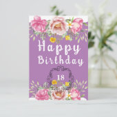 Geburtstagskarte Karte (Stehend Vorderseite)