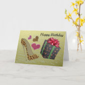 Geburtstagskarte Karte (Gelbe Blume)