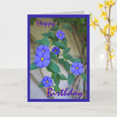 Geburtstagskarte Karte (Gelbe Blume)