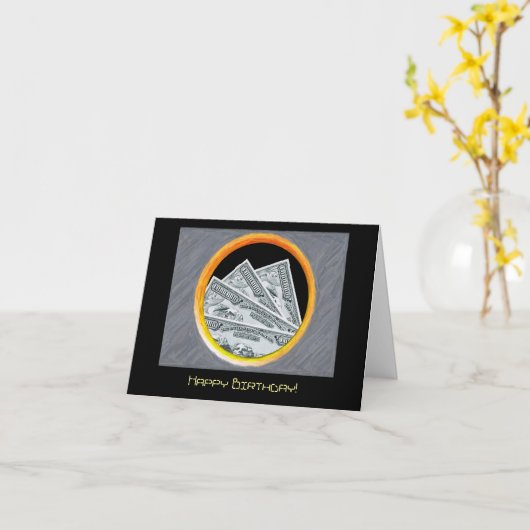 Geburtstagskarte Karte (Gelbe Blume)