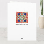 Geburtstagskarte Karte (Rückseite)