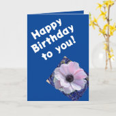 Geburtstagskarte Karte (Gelbe Blume)