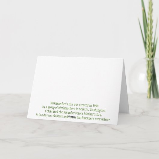 Geburtstagskarte Karte (Rückseite)