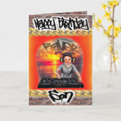 Geburtstagskarte Karte (Gelbe Blume)