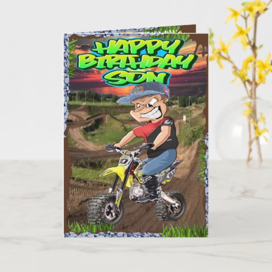 Geburtstagskarte Karte (Gelbe Blume)