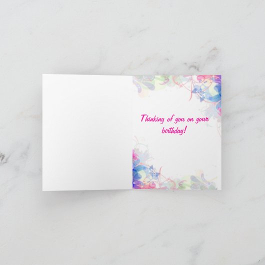 Geburtstagskarte Karte (Innenseite)