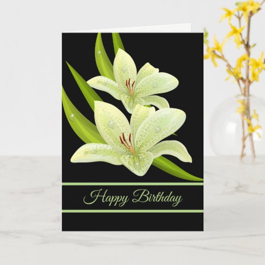 Geburtstagskarte Karte (Gelbe Blume)