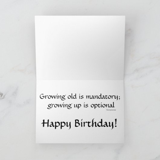 Geburtstagskarte Karte (Innenseite)