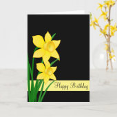 Geburtstagskarte Karte (Gelbe Blume)