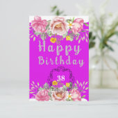 Geburtstagskarte Karte (Stehend Vorderseite)