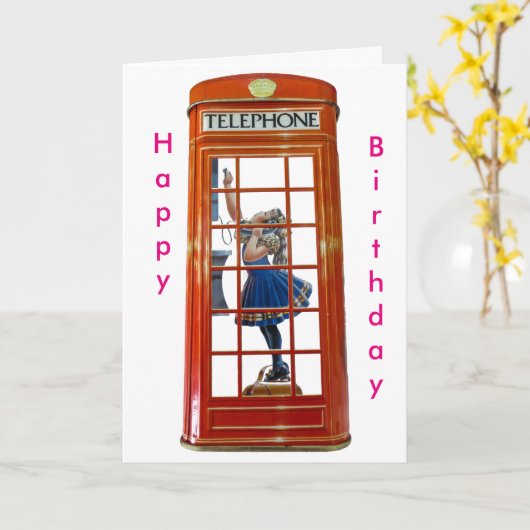 Geburtstagskarte Karte (Gelbe Blume)