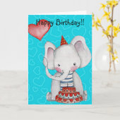 Geburtstagskarte Karte (Gelbe Blume)