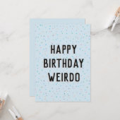 Geburtstagskarte Karte (Vorderseite/Rückseite Beispiel)