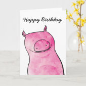 Geburtstagskarte Karte (Gelbe Blume)