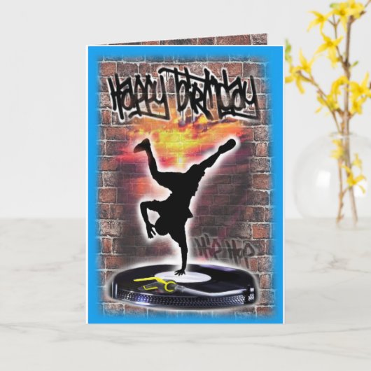 Geburtstagskarte Karte (Gelbe Blume)