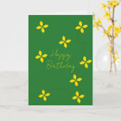 Geburtstagskarte Karte (Gelbe Blume)