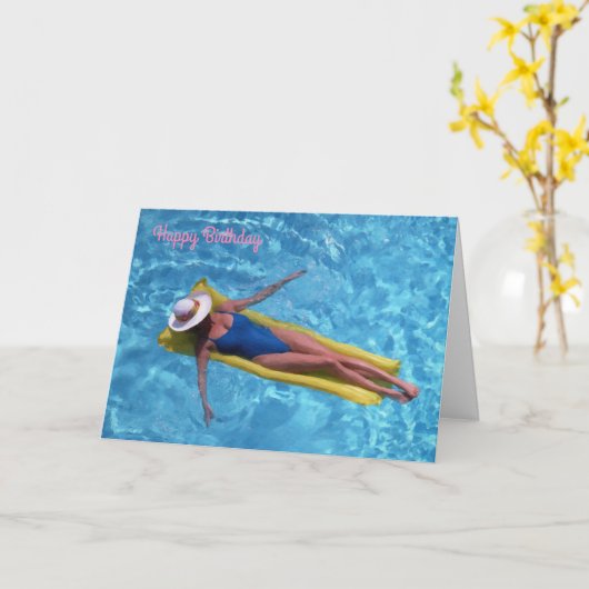 Geburtstagskarte Karte (Gelbe Blume)